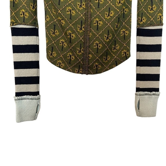 Free People Pop Palm Tree Combo Lightweight Pullover Top with Finger Holes - Picture 12 of 14